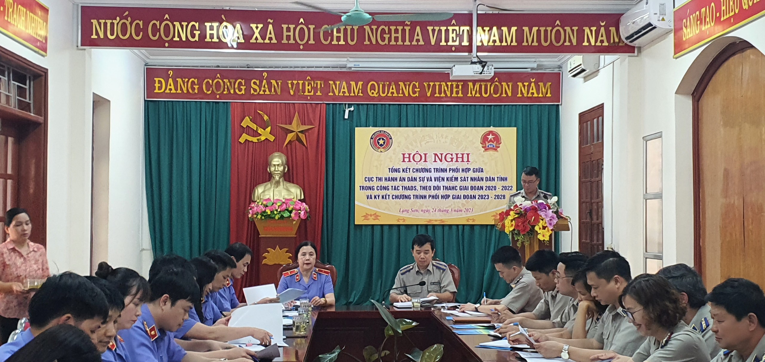 Tổng kết chương trình phối hợp giữa CTHADS tỉnh Lạng Sơn và VKSND tỉnh Lạng Sơn 2023-2028